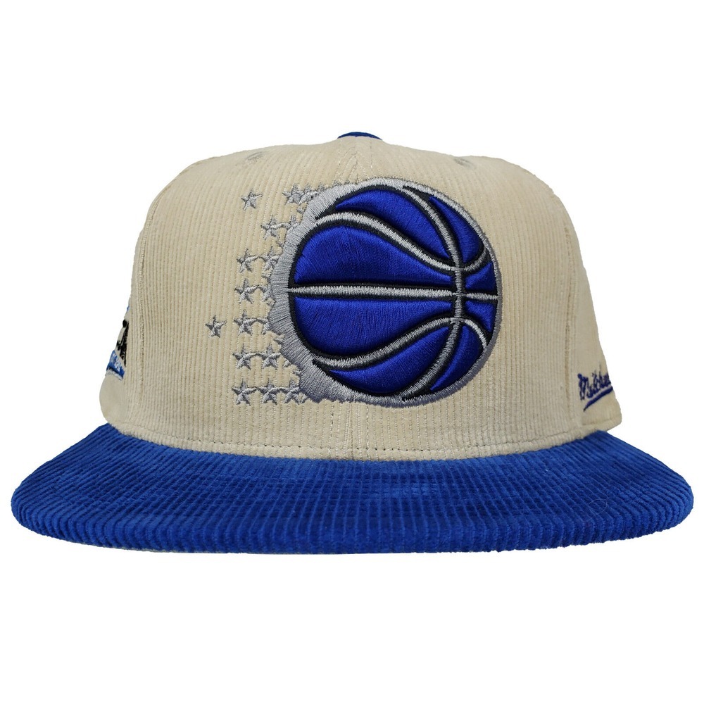 Orlando Magic Mitchell & Ness NBA Fitted 7 1/4 Hat Cap 3D Logo Corduroy NWT